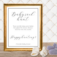 Baby Sock Hunt Minimalist Baby Shower Game