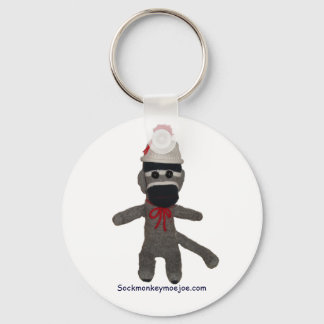 Baby Sock Monkey Keychain