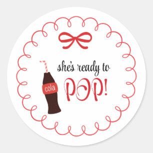 Baby Soda Ready to POP Round Sticker