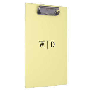 Baby Soft Yellow Square Clipboard 