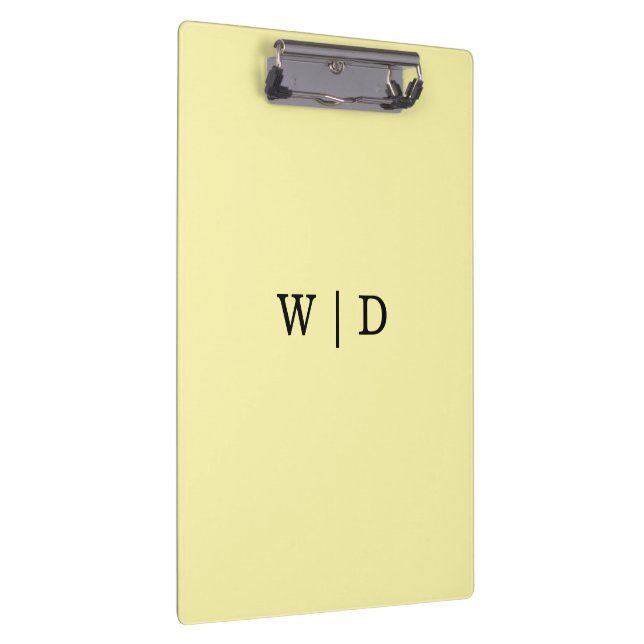 Baby Soft Yellow Square Clipboard  (Right)