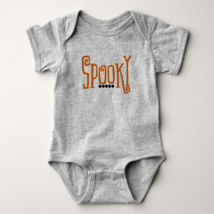 Baby Spooky Halloween Design Baby Bodysuit