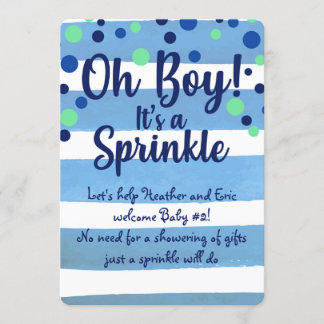 Baby Sprinkle - Baby Boy invite