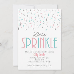 Baby Sprinkle, Baby Shower, Twins, Gender Neutral Invitation