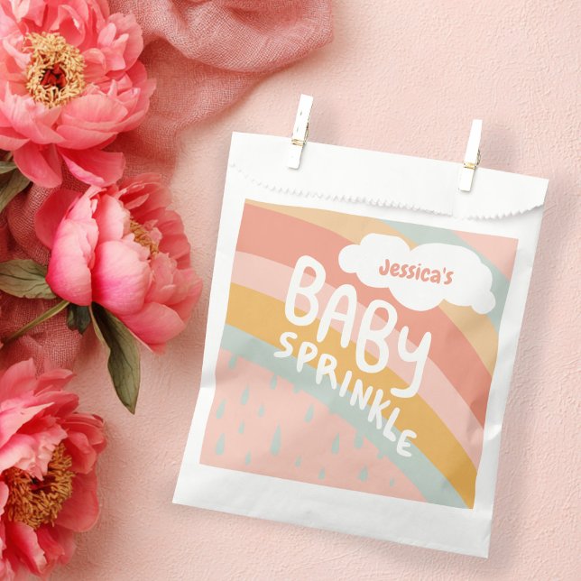 BABY SPRINKLE Cute Clouds Rainbow Rain CUSTOM Favour Bag (BABY SPRINKLE Cute Clouds Rainbow Rain CUSTOM Favor Bag
)