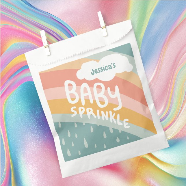 BABY SPRINKLE Cute Clouds Rainbow Rain CUSTOM Favour Bag (BABY SPRINKLE Cute Clouds Rainbow Rain CUSTOM Favor Bag
)