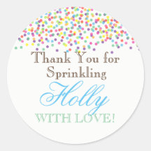 Baby Sprinkle Favour Stickers
