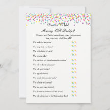 Baby Sprinkle Game - Wishes for Baby and Guess Who