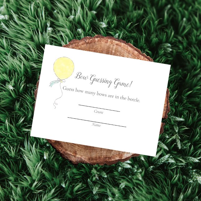 Baby Sprinkle Guessing Game Baby Shower Enclosure Card (Creator Uploaded)