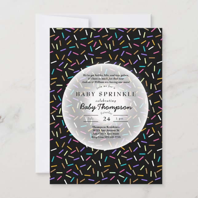 Baby Sprinkle Invitations (Front)