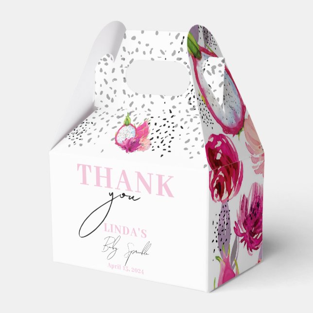 Baby Sprinkle Pitaya Custom Favour Box (Front Side)