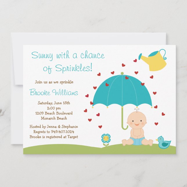 Baby Sprinkle Shower Invitation (Front)