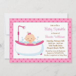 Baby Sprinkle Shower Invitation for Girl