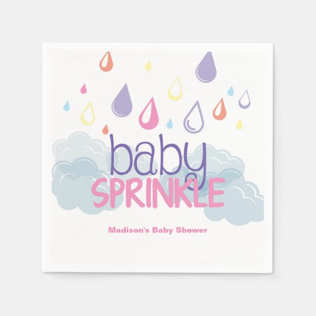 Baby Sprinkle Shower Napkin (Front)