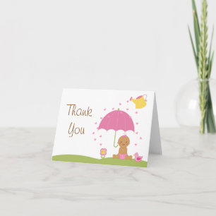 Baby Sprinkle Shower Thank You Card
