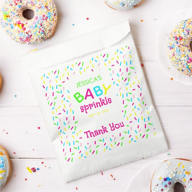 Baby Sprinkle Shower Thank You Rainbow Sprinkles  Favour Bag (Creator Uploaded)