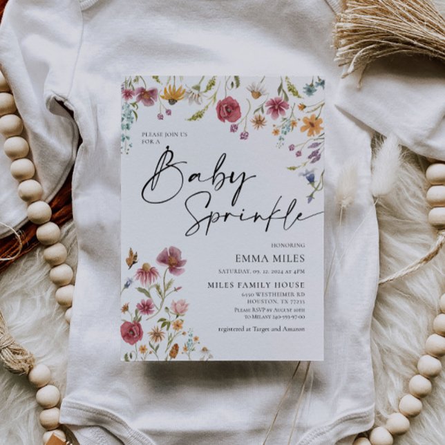 Baby Sprinkle, Wildflower Baby Shower Invitation (Creator Uploaded)
