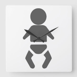 Baby Square Wall Clock