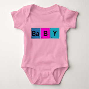 BaBY Squares from the Periodic Table of Elements Baby Bodysuit