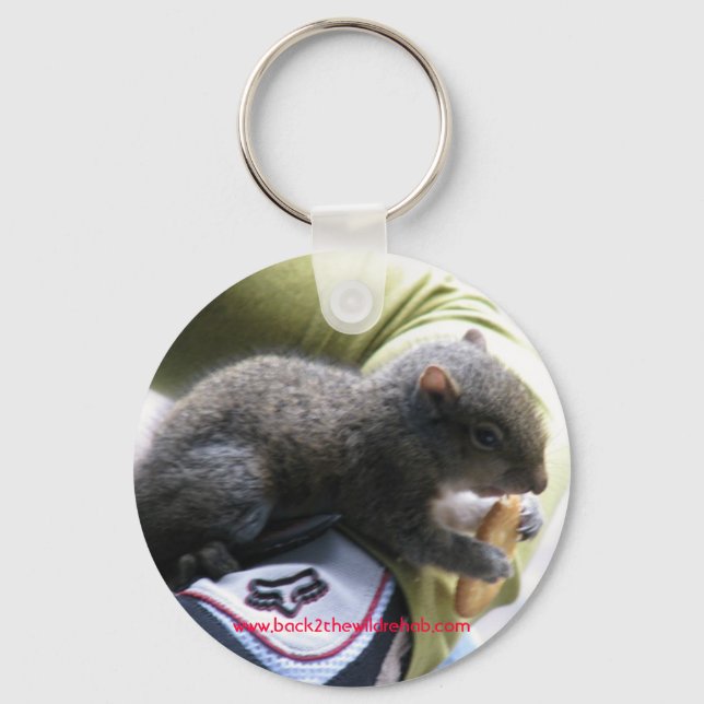 baby squirrel key ring (Front)