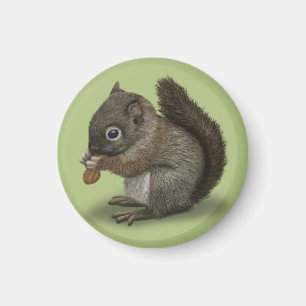 Baby Squirrel Magnet