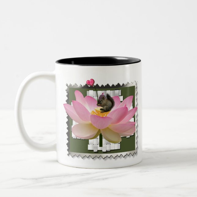  Baby Squirrel  Two-Tone Coffee Mug (Left)