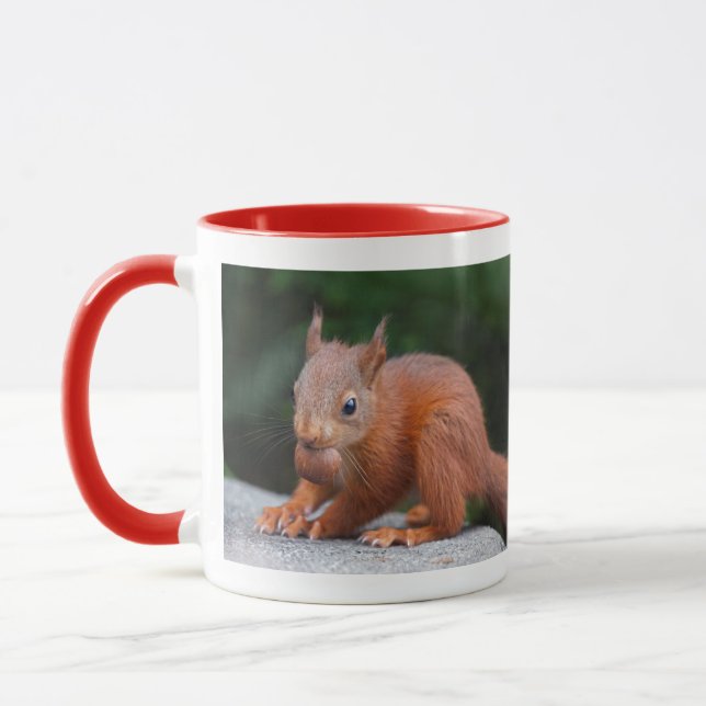 Baby Squirrel with Nut Mug (Left)
