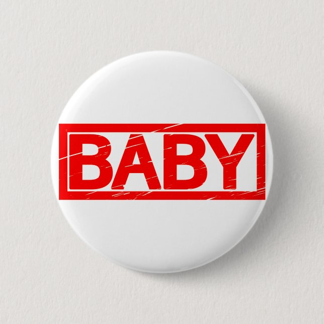Baby Stamp 6 Cm Round Badge (Front)