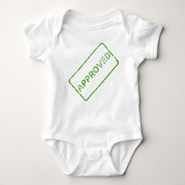 Baby Stamp "Approved" Bodysuit (Front)