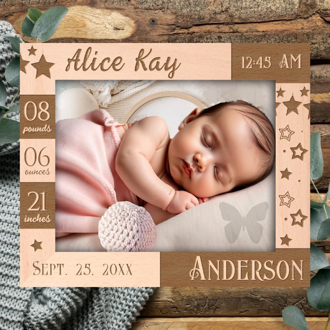 Baby Statistic Stars and Script Etched Frames (Creator Uploaded)