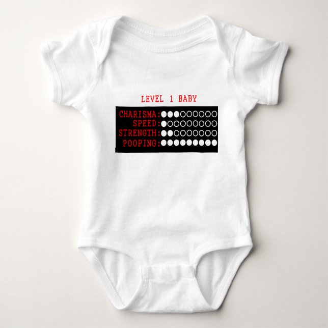 Baby Stats Baby Bodysuit (Front)