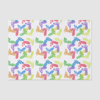 Baby Steps, Baby Feet, Baby Footprints in Colours  Tissue Paper