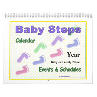 Baby Steps Calendar for Baby & Family (Generic)