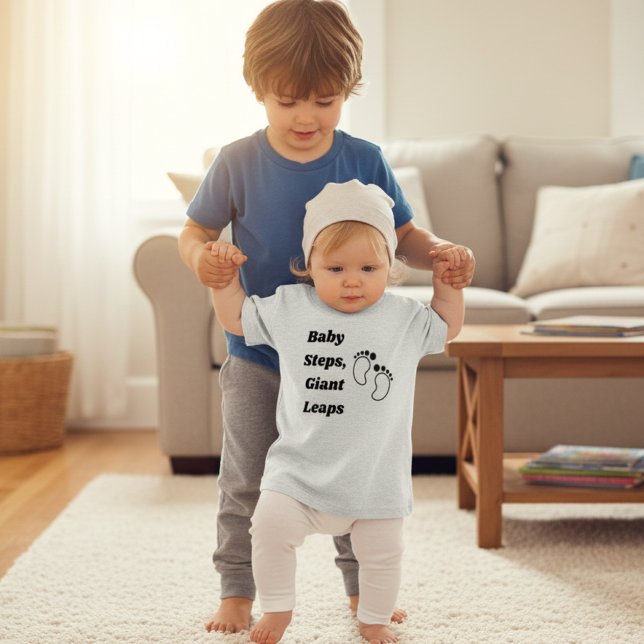 Baby Steps, Giant Leaps Baby T-Shirt (Creator Uploaded)