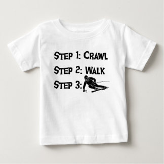 Baby steps ski t-shirt