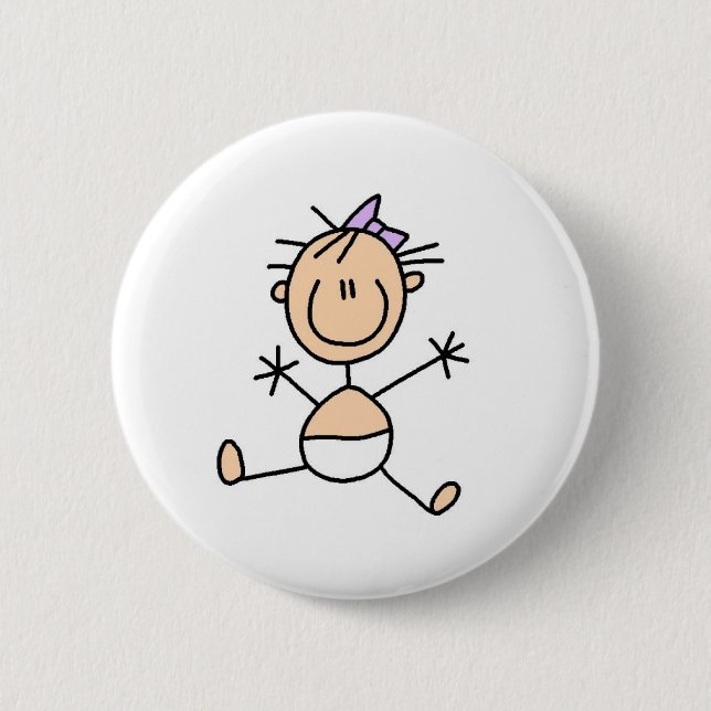 Baby Stick Figure Button (Front)