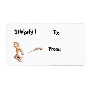 Baby Stinkefy!-christmas label