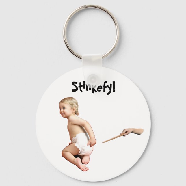 Baby Stinkefy!-keychain Key Ring (Front)