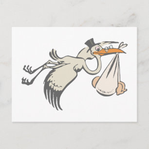 Baby Storch Klapperstorch stork Postcard