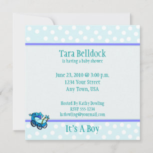 Baby Stroller Baby Shower Invitations