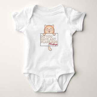 Baby suit holiday plans bodysuit