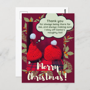 Baby Sulcata Tortoise Best Friends Funny Christmas Postcard