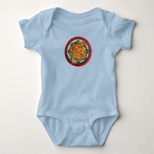 Baby Superhero Ironman Food Arc Reactor  Baby Bodysuit