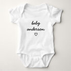 Baby Surname | Heart Modern Cute Stylish Adorable