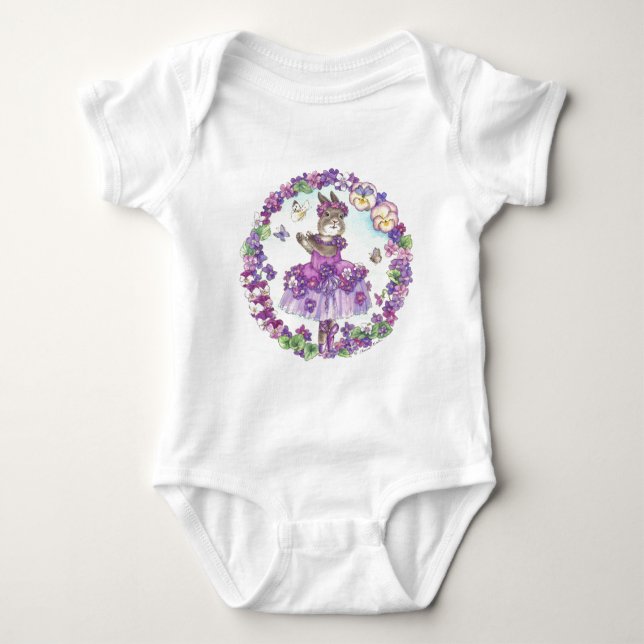 Baby Sweet Violet Baby Bodysuit (Front)
