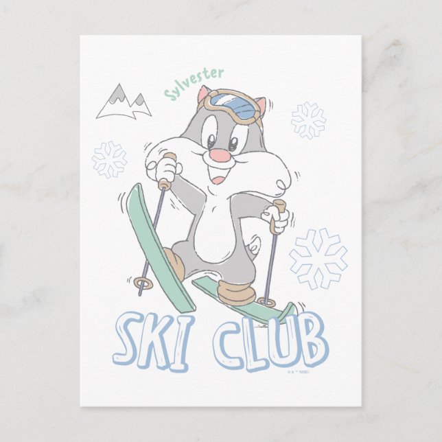 Baby SYLVESTER™ Ski Club Postcard (Front)