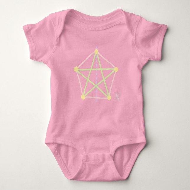 Baby Symmetry Art  Baby Bodysuit (Front)
