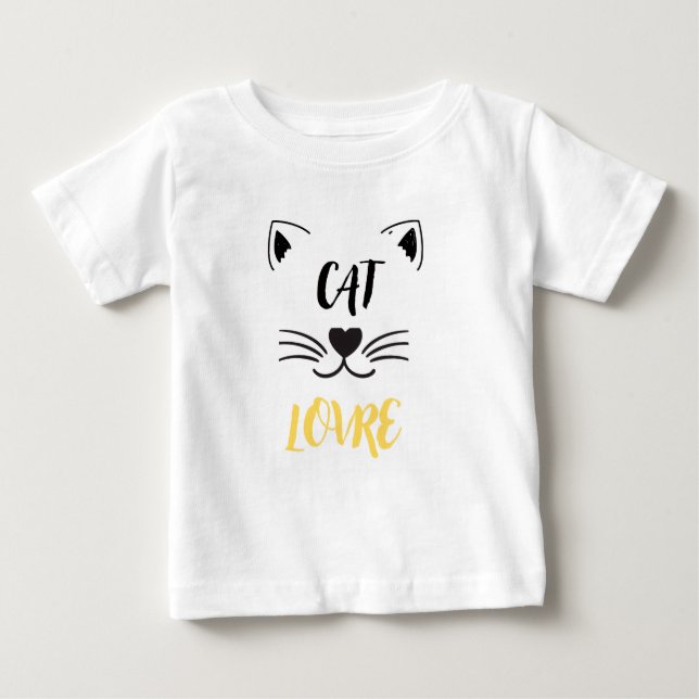 Baby t-shirt cat lover (Front)