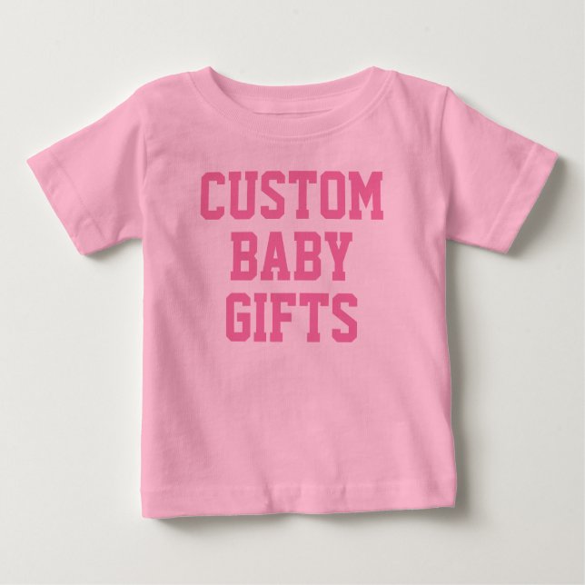 Baby T-Shirt Custom Baby Gifts Blank Template (Front)