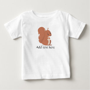 Baby t-shirt, Cute Squirrel, add custom text T-Shirt